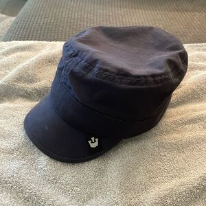 Short brim Goorin bros. Fisherman cap medium navy blue